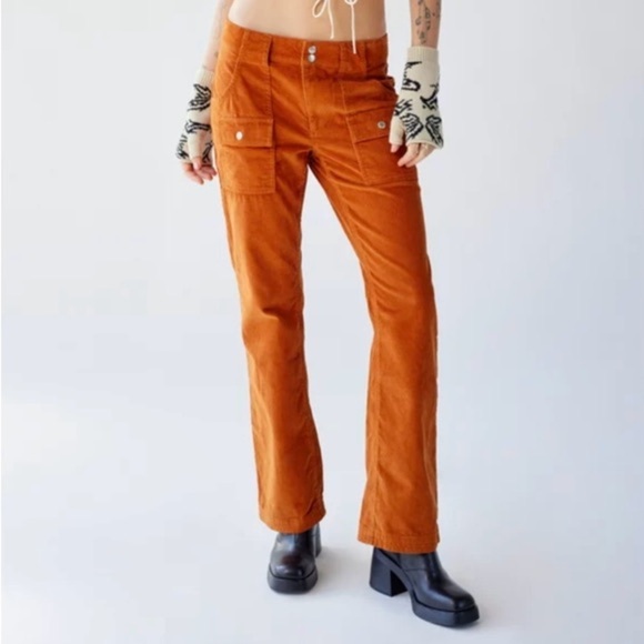 BDG Burnt Orange Corduroy  Pants - Picture 1 of 5